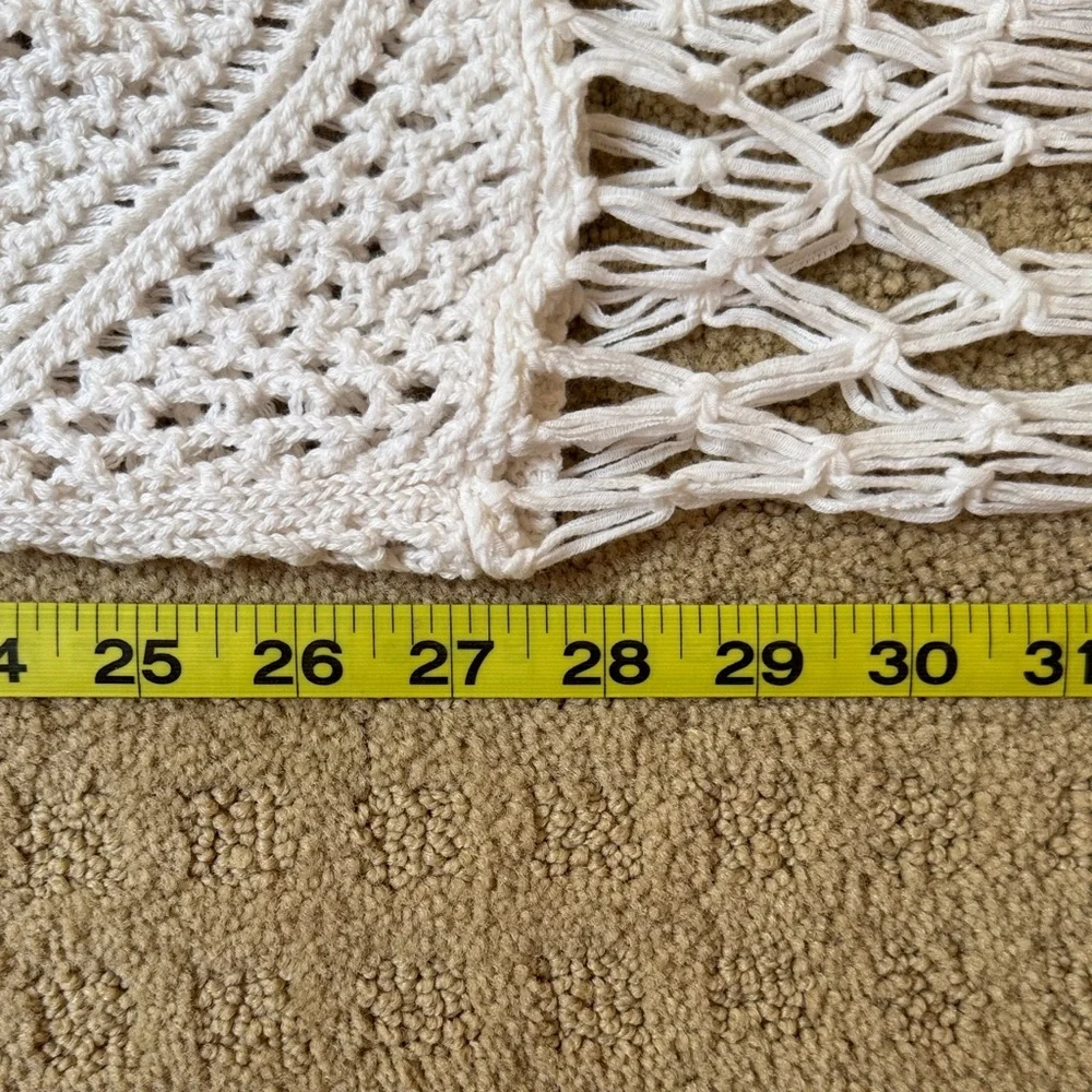 Abercrombie & Fitch Lined Crochet Fringe Mini Dress - Picture 7 of 12
